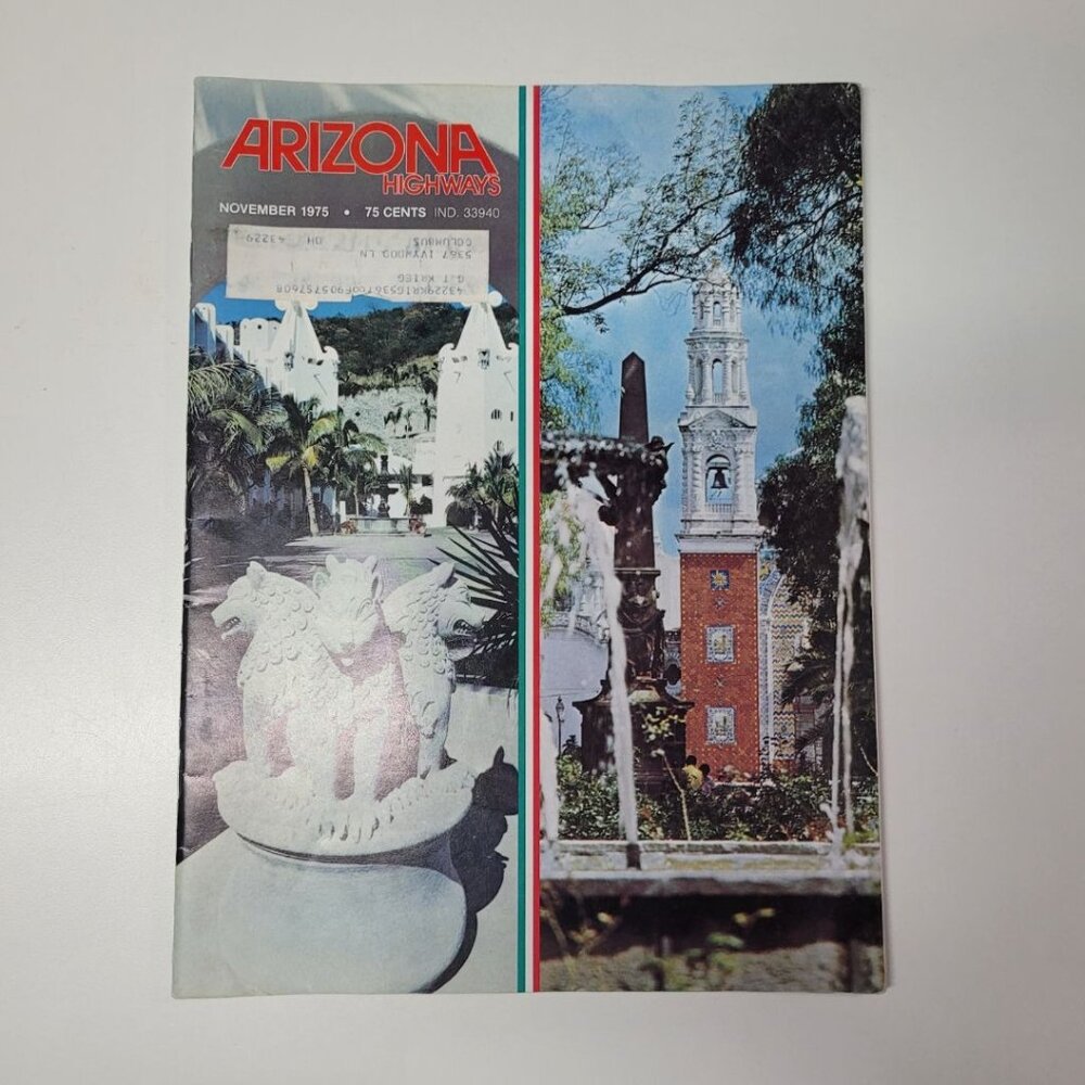 Arizona Highways Magazine November‎ 1975 Vintage Photos Scenery Mexicaltitan Art